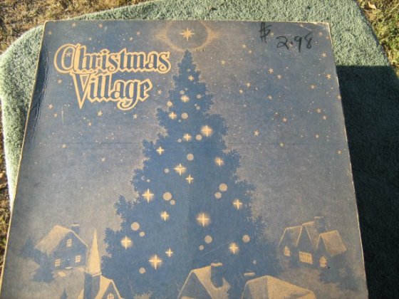 Christmas village set box